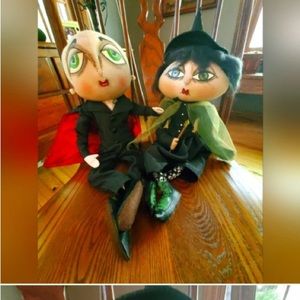 Halloween decorations. Funky dolls